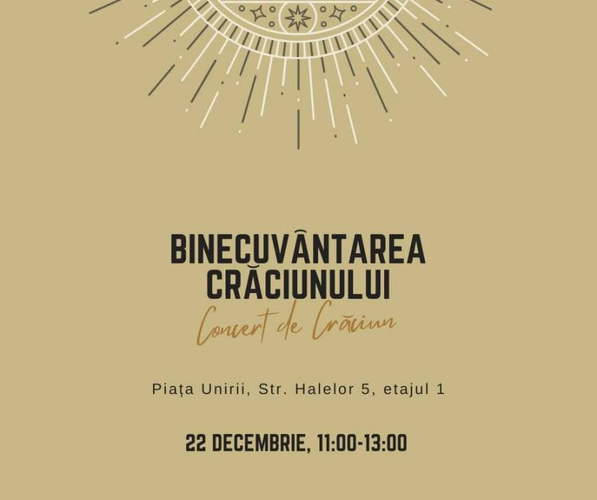 Concert de Crăciun la Biserica 365 Bucureşti