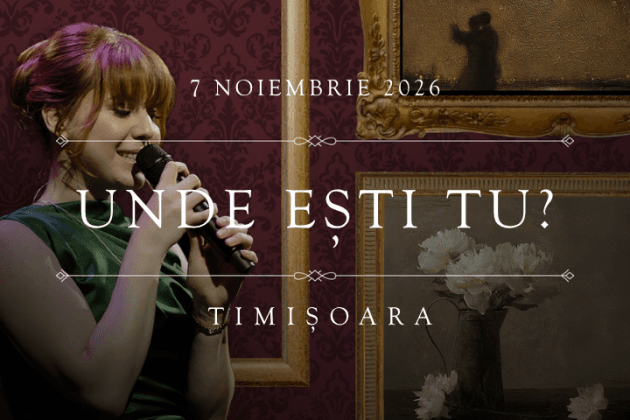 Afișul concertului Unde ești tu? al Rebecăi T, 7 noiembrie 2026, Timișoara