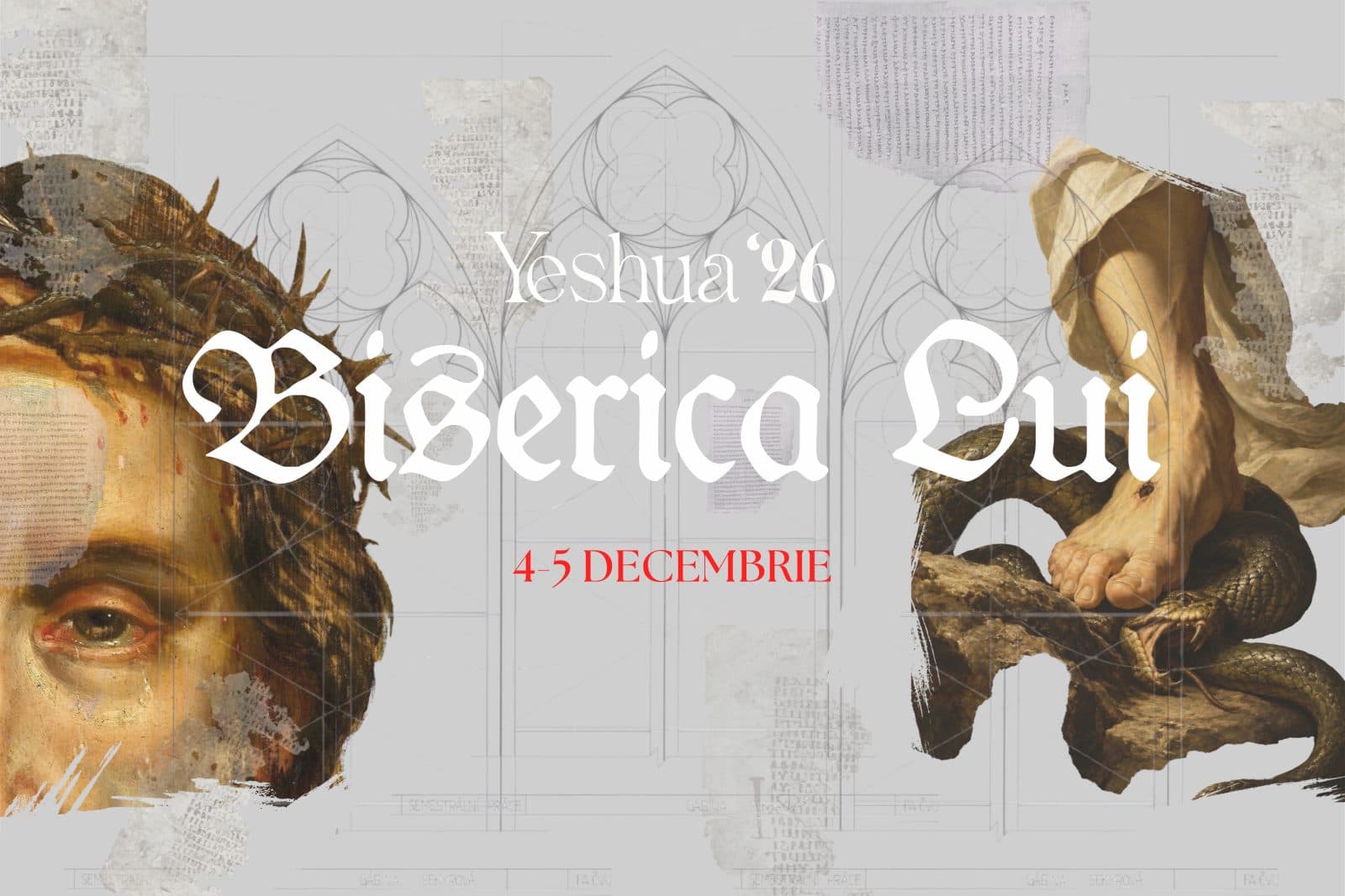 Afișul conferinței Yeshua26, Biserica Lui, 4–5 decembrie